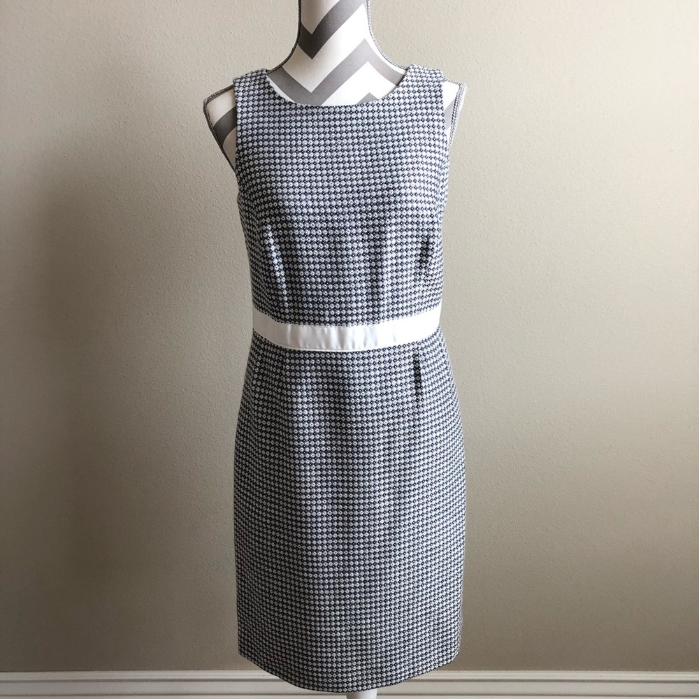 Brooks Brothers Sheath Dress - Navy and White